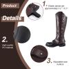 Renaissance Costume Men Pirate Costume Boot Covers for Men Women,Medieval Pirate Boot Covers Renaissance Shoes Covers,Halloween Viking Knight Warrior Armor Gaiters Cosplay,Medieval Costume Accessories view 4