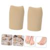 TOVINANNA 2Pcs Elastic Toe Covers for Toe and Finger Protection Khaki view 4