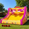 Wellcomer 13x10x10 Ft Inflatable Basketball Hoop Shot with Blower, 5 Hoops, 4 Balls, Portable Inflatable Basketball Game Ideal for Indoor/Outdoor Shot Basketball Interactive Game view 3