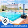 2026 Upgraded Eastgoing Pool Volleyball Net Set with Light,Adjustable Length 15-25FTSwimming Pool Volleyball Net System with 2 Water Volleyballs and Heavy Duty Base. view 2