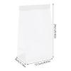 Luxshiny Disposable Vomit Bags 25 Pack White Paper Coated Film for Car Use view 2