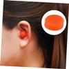 18pcs Deformable Silicone Gel Ear Plugs Waterproof Orange view 2