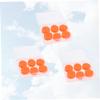 18pcs Deformable Silicone Gel Ear Plugs Waterproof Orange view 3