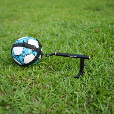 Xerceo 3 in 1 Soccer Training Aid, Inground Soccer Kick Touch Trainer, Hands Free Soccer Kick Trainer and Handle Soccer Kick Trainer for Beginner(Fits Ball Size 4 and 5)