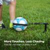 Xerceo 3 in 1 Soccer Training Aid, Inground Soccer Kick Touch Trainer, Hands Free Soccer Kick Trainer and Handle Soccer Kick Trainer for Beginner(Fits Ball Size 4 and 5) view 3