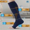 Doctor's Select 3 Pairs Copper Toeless Compression Socks for Men - 20-30 mmHg Open Toe Compression Socks Women, Toeless Socks, Knee High, Black, Tan, Navy Blk/Tn/Nvy view 3