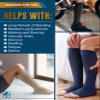 Doctor's Select 3 Pairs Copper Toeless Compression Socks for Men - 20-30 mmHg Open Toe Compression Socks Women, Toeless Socks, Knee High, Black, Tan, Navy Blk/Tn/Nvy view 4