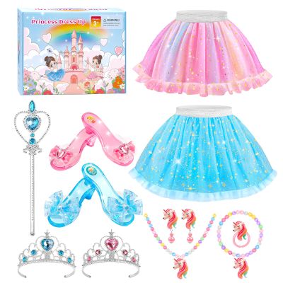 Princess Dress Up Shoes for Little Girls 3-6Kids Pretend Play Clothes