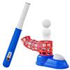EveStone Toddler T-Ball Set for Kids Includes 10 Balls & Baseball Bat, Easy-Hit Tee Trainer, Red/Blue, for Boys & Girls