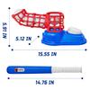 EveStone Toddler T-Ball Set for Kids Includes 10 Balls & Baseball Bat, Easy-Hit Tee Trainer, Red/Blue, for Boys & Girls view 4