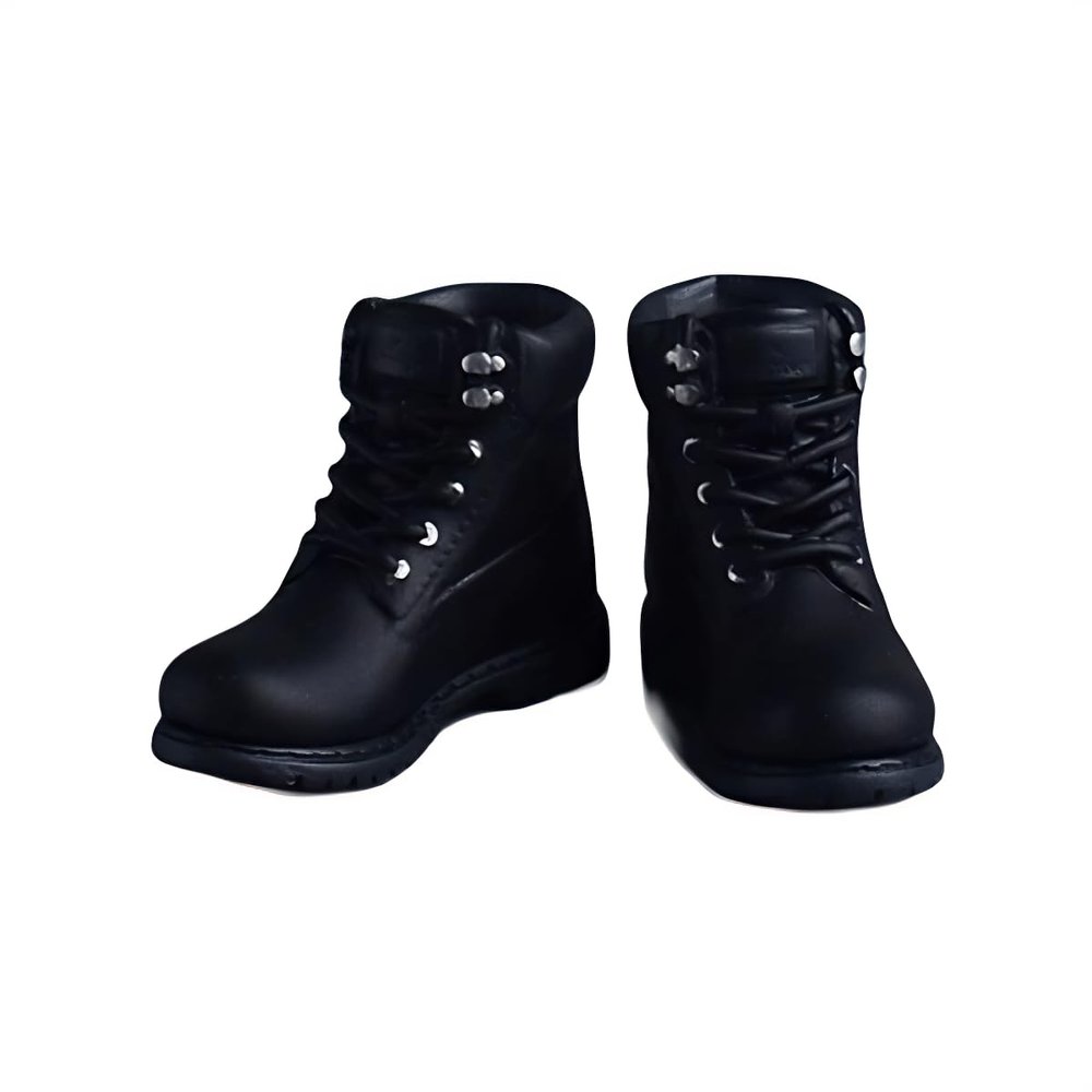 Fremego 1/12 Scale Male Climbing Boots Combat Shoes for 6inch Figure Black