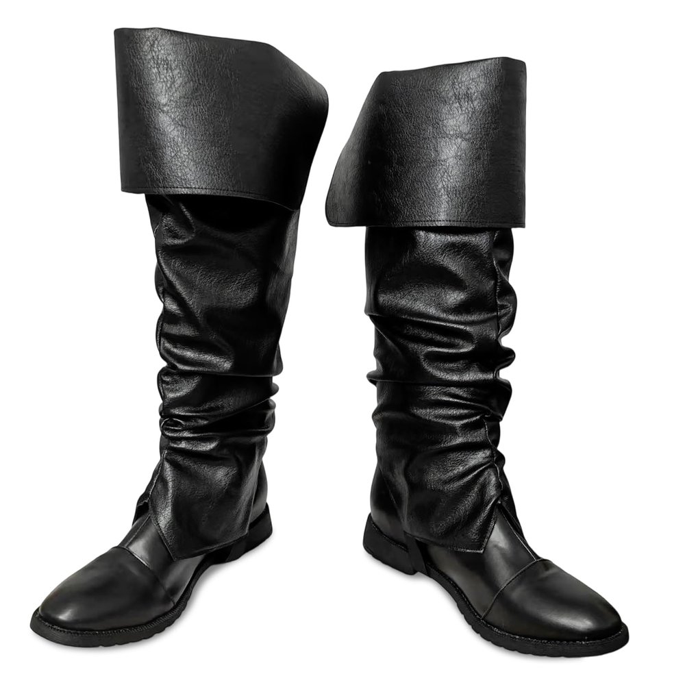 Pirate Boot Covers Medieval Renaissance Costume for Mens Womens