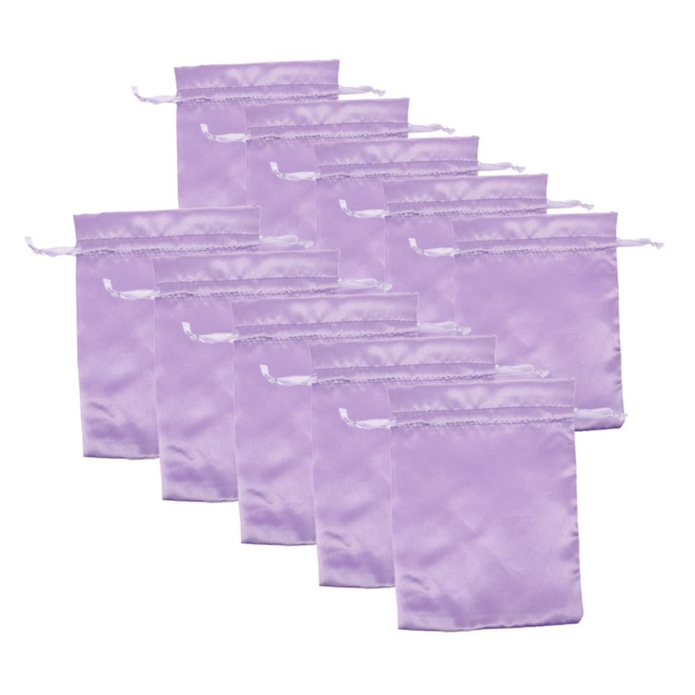 SOESFOUFU 10 Pack Satin Wig Storage Bags for Travel and Daily Use