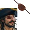 HKSICHENGKEJI Pirate Eye Patch Black Leather Eye Patch for Men Women Medical Eye Patch for Right or Left Eye Eye Cover Adjustable Eyepatch for Lazy Eye Cosplay Eyepatch Pirate Halloween Costume Prop view 1