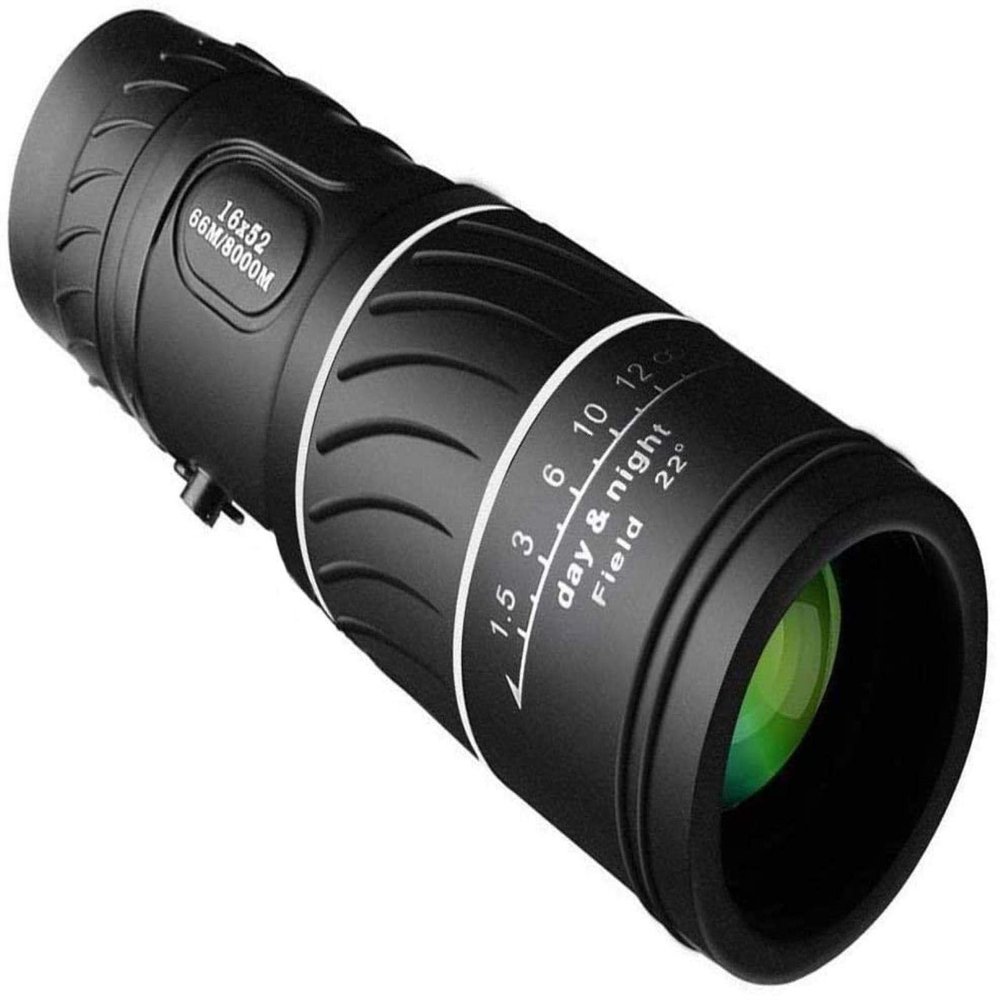 Portable Binoculars High Power 16 X 52 High Over Binoculars Telescope Monocular 66 / 8000M Plastic Binoculars Outdoor Black Outdoor Sports Telescope