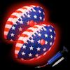 QPAU Glow in the Dark Football, Size 3 Light Up Ball for Kids 6-12, 2 Pack view 1