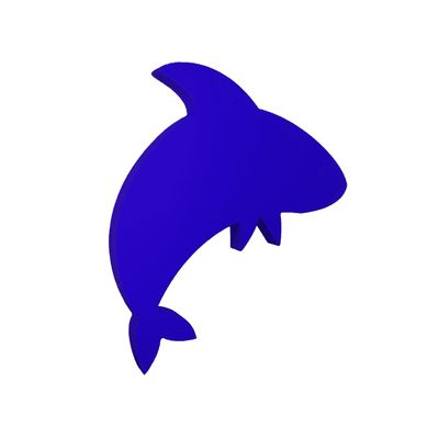Aquamentor Max The Shark Foam Floating Mat - Durable Swim Trainer, Made in The USA, No Inflation, Logo Ready, Lake Accessories, Lake Water Toys, Foam Mat for Pool - Blue, Medium (36" x 36" x 1.5")