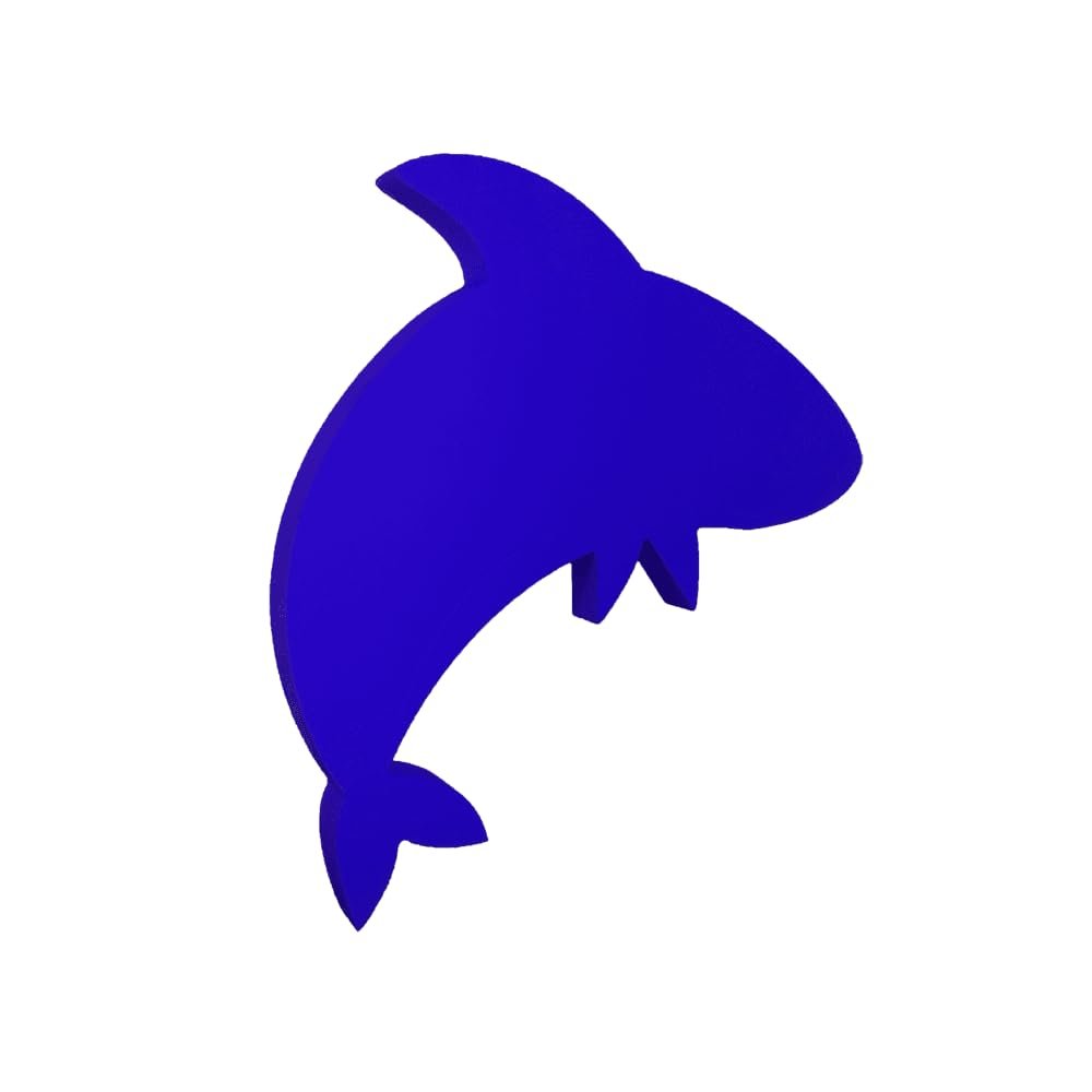 Aquamentor Max The Shark Foam Floating Mat - Durable Swim Trainer, Made in The USA, No Inflation, Logo Ready, Lake Accessories, Lake Water Toys, Foam Mat for Pool - Blue, Medium (36" x 36" x 1.5")