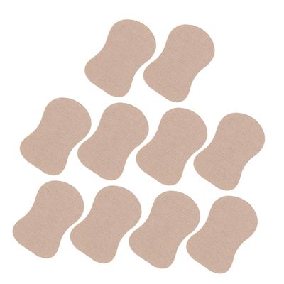 10Pcs Cotton Underarm Sweat Pads for Men, Khaki Sweat Stain Shields