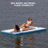GarveeLife Inflatable Floating Dock 8 x 6 ft Air Dock Platform Non-Slip Surface Thick Lake Floats with Portable Carrying Bag for Lakes, Pool, Beach, Ocean Blue view 2