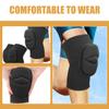 LALADEFIEE Sports Knee Pad Thick Sponge Knee Protector for Jogging view 4