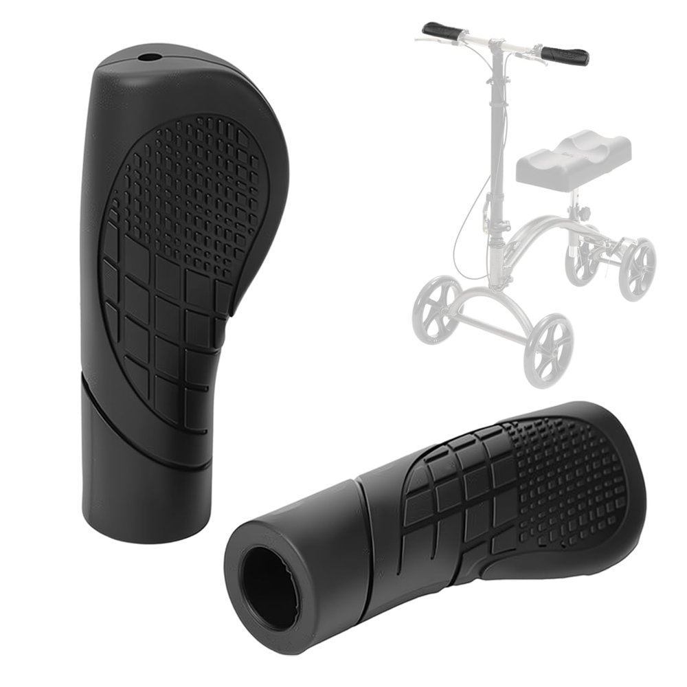 Knee Scooter Hand Grips - 7/8" Replacement Handles for Rollator Walkers, Wheelchairs & Mobility Aids, 2 Pcs