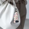 Gomyblomy Asthma Inhaler Holder Keychain PU Leather Portable Travel Inhaler Carrying Case Cherry Blossom Hummingbird Travel Handy Holders for Women Teen Girls, Inhalers Not Included view 3
