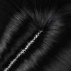 PWEINCY Short Black Wig Adult Men Synthetic Hair for Halloween Party, Side Part view 2