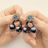 Bow Rhinestone for Clip on Earbuds Open Ear Accessories, Elegant Zirconia Decorative Earphone Accessories, Removable Exquisite DIY Decoration view 3