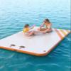 GarveeLife Inflatable Floating Dock 10 x 6 ft Air Dock Platform Non-Slip Surface Thick Lake Floats with Portable Carrying Bag for Lakes, Pool, Beach, Ocean Orange view 3