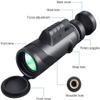 HD Monocular Night Vision New Generation with Smartphone Portable Telescope for Bird Watching Monocular Hunting Hiking Boat Fishing, view 2