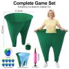 OMKSIH Granny Pants Yard Game Freaky Party Games Pants with Bouncy Balls and Air Pump Oversized Granny Pants Outdoor Game for Adults and Family Interactive Throwing Game for Group Gatherings view 2