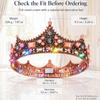 Brishow Rose Gold King Crown for Men Women Light Up Queen Crown Crystal Baroque Royal Crown Black Rhinestone Hair Accessories view 4