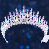 Brishow Light Up Princess Purple Crystal Tiara Rhinestones Crown Silver Sparkly Queen Crown Glowing Pageant Hair Piece for Women view 3