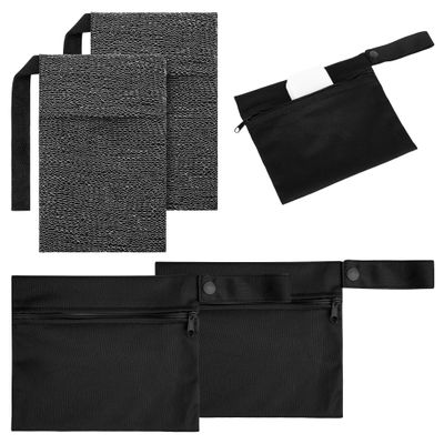 Linkidea Travel 4 Pack Soap Bar Bag with Foaming Nets, Waterproof Soap Saver Pouch, Quick Dry Exfoliating Soap Case for Travel, Camping, Gym, Shower Storage Organizer (Black)