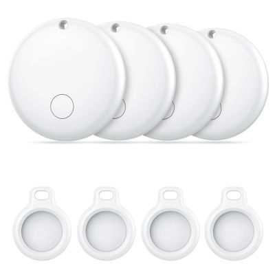 Android Air Tracker 4 Pack, Bluetooth Tracker Tags, Work with Google Find My Device App (Android Only), Smart Tags for Luggage, Wallet, Vehicles, Keys (Not for iOS)