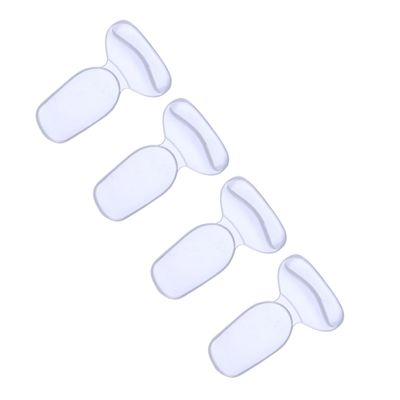 COLLBATH 2 Pairs Transparent Wear Foot Stickers for Heels and Toes Thick Adhesive Blister Patches Flexible Heel Protectors for Running Hiking Skating Prevent Rubbing and Relief