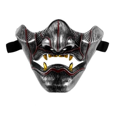 Beaupretty Japanese Mask Cosplay Scary Tengu Demon Half Face Mask
