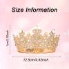 KEUKORZ Crown for Women Crystal Queen Crowns and Tiaras Girls Full Round view 2