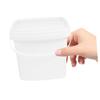 1L White PP Plastic Bucket with Handle, Reusable Water Container for Home view 4
