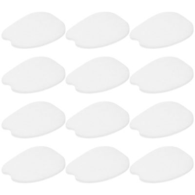 9 Pairs Self Adhesive Felt Shoe Tongue Pads Anti Friction White