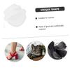 9 Pairs Self Adhesive Felt Shoe Tongue Pads Anti Friction White view 3