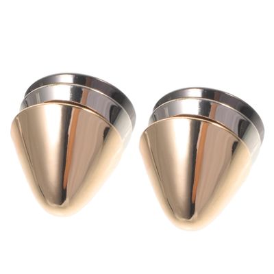Ipetboom 3 Pairs Metal Shoe Tip Covers for High Heels Pointed Toe Protectors in Gold Silver Gunmetal Elegant Caps to Repair and Extend