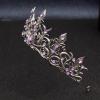 Black Purple Gothic Crystal Crown for Women, Mystic Enchantress Rhinestone Tiara, Arcane Baroque Headpiece for Adult Cosplay, Prom Party, Fantasy Events & Dramatic Photoshoots view 4