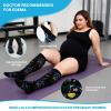AMITOFO Plus Size Compression Socks Wide Calf for Women Men view 3