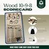 10-9-8 Oh Hell Scoreboard Handmade 3-Layer Baltic Birch Wooden Score Tracker with Pegs Tracks 5 Players, Includes Rules Engraved on Back view 2