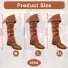 Pirate Boot Covers Medieval Renaissance Costume for Mens Womens view 4