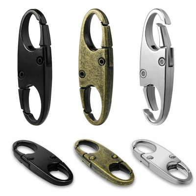 6Pcs Double Opening Lock Zipper Pull Replacement Clips, Small Carabiner Clips, Zipper Locks Anti Theft Deterrent for Bag Luggage Pickpocket Backpack Purse Travel Suitcase (Assorted)