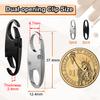 CooBigo 6pcs Anti Theft Zipper Lock Small Carabiner Clip for Luggage view 2