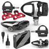 Garmin Rally RS210 Dual-Sensing Power Meter Pedals for Road, Shimano SPD-SL Cleat Compatible, Rechargeable 90h Ride Time, Cycling Dynamics Metrics w/ Wearable4U PowerBank Bundle view 1